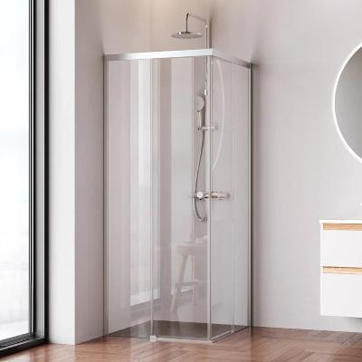 Душевое ограждение без поддона 80x80 AM.PM X-Joy W94G-403-8080-MT1K профиль серебристый