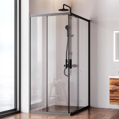 Душевое ограждение без поддона 90x120 AM.PM Gem W90G-403-120290-BT профиль черный матовый