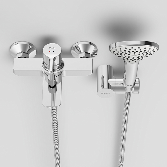 Смеситель для ванны и душа AM.PM X-Joy S F85B15000 душевая лейка, шланг 1750, хром-3