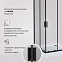 Душевое ограждение без поддона 90x90 AM.PM Gem W90G-403-090BT профиль черный матовый