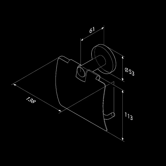 Держатель для туалетной бумаги настенный AM.PM X-Joy A85A341400 хром-7