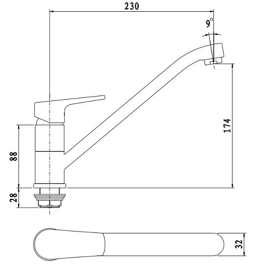 Смеситель для кухни Damixa Origin Balance 790000000 хром-3