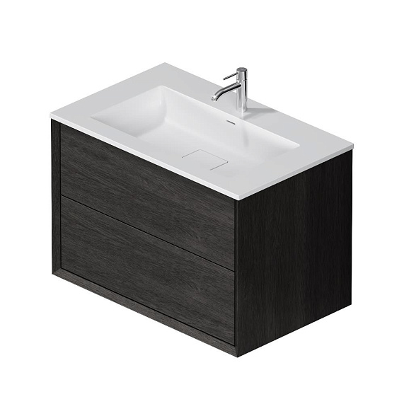 Тумба с раковиной 80 AM.PM Libre M60-FHX0802OF-WPC080SWM подвесная под дерево-10