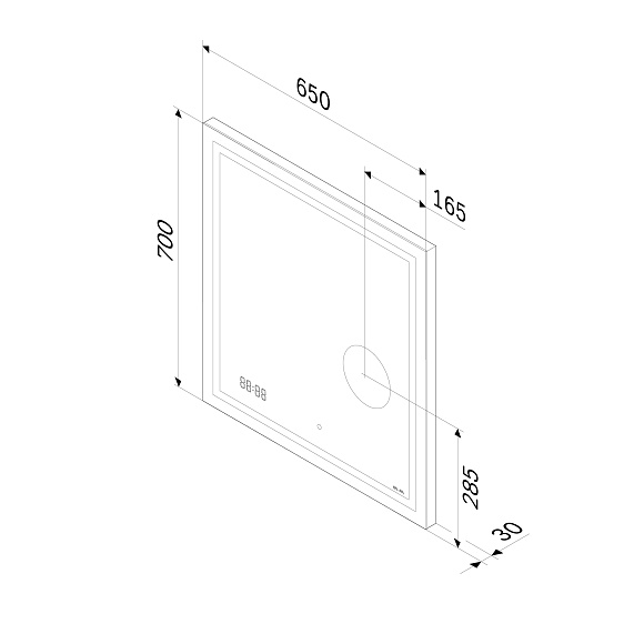 Мебель для ванной 60 AM.PM Gem подвесная, графит подвесная-7