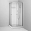 Душевая кабина 90x90 AM.PM X-Joy W94C-403-090MT профиль серебристый, низкий поддон