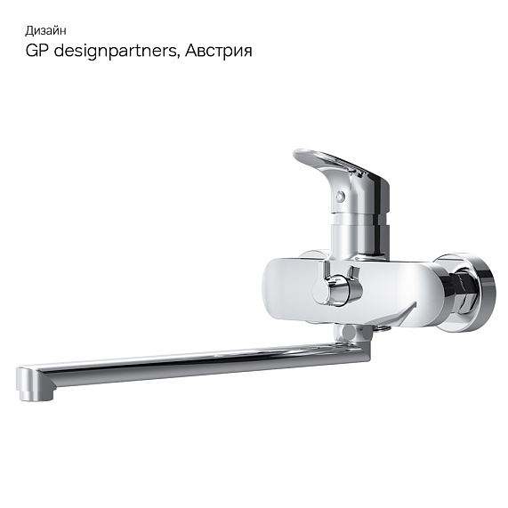 Смеситель для ванны и душа AM.PM Like F8090016 длинный излив, хром-5