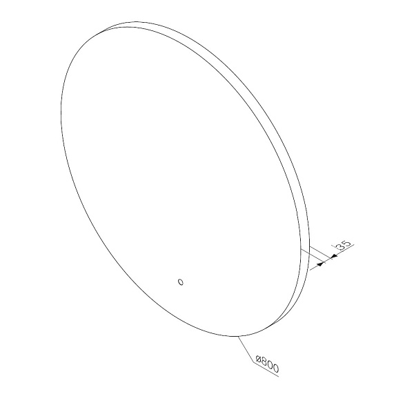Зеркало с подсветкой в ванную круглое 80 AM.PM X-Joy M85MOX40801S сенсорное-2