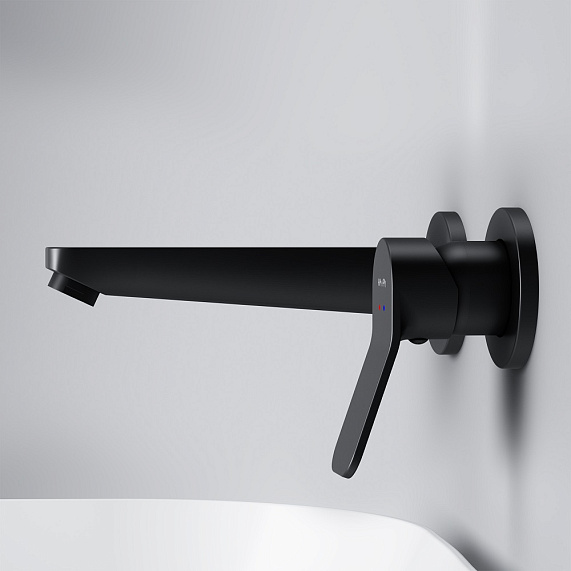 Смеситель для раковины (умывальника) AM.PM X-Joy F85A72622 черный встраиваемый-2