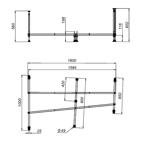 Ванна акриловая 170x110 AM.PM Like W80A-170R110W-A асимметричная белая глянцевая-8