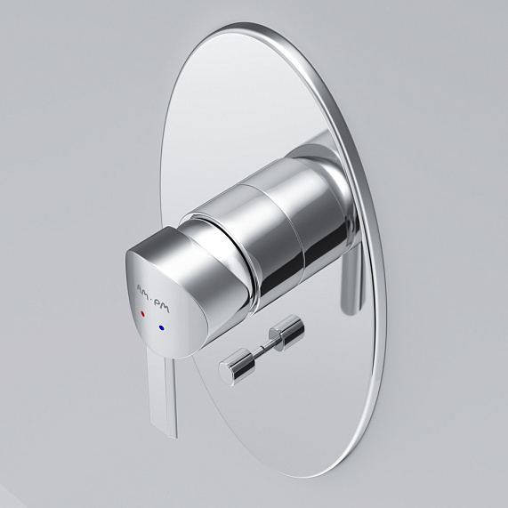 Смеситель для ванны и душа AM.PM Awe F1585000 хром встраиваемый-2