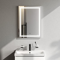 Зеркало с подсветкой в ванную прямоугольное 50 AM.PM Gem M91AMOX0501WG сенсорное