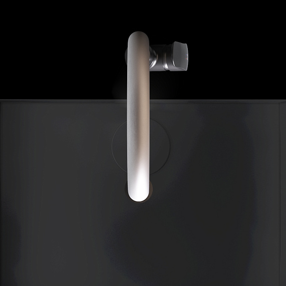 Смеситель для кухни AM.PM Like F8007826 высокий, черный, с бежевым гибким изливом и каналом питьевой воды-3