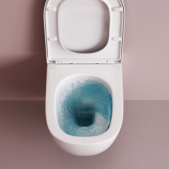 Унитаз подвесной AM.PM Libre C601901SC торнадо безободковый с сиденьем микролифт, белый-7