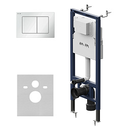 Инсталляция для подвесного унитаза AM.PM MasterFit II012713.0201 с механ. клавишей S, белая