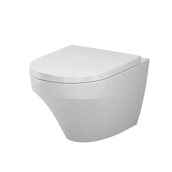 Унитаз подвесной AM.PM Inspire C501700WH безободковый c сиденьем микролифт C907851WP, белый-7