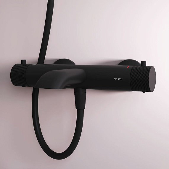 Смеситель для ванны и душа AM.PM Libre F6050022 термостат черный-2