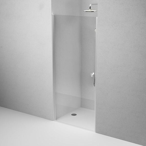 Душевая перегородка с дверью 90x190 AM.PM Sunny W87G-90-1P-MT прозрачное стекло, профиль серебристый-3