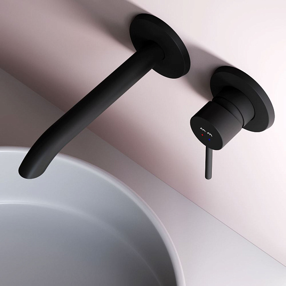 Смеситель для раковины (умывальника) AM.PM Libre F6072622 черный встраиваемый-4