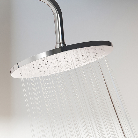 Душевая система Damixa Jupiter 977750000 стойка с тропическим душем, термостатом, смесителем, хром-4