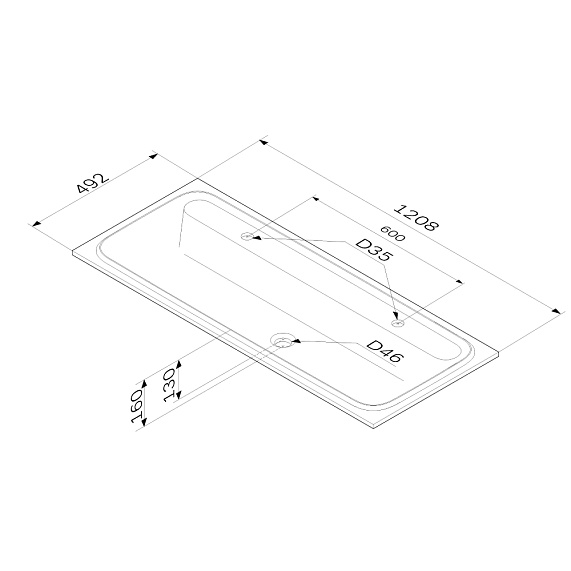 Тумба с раковиной и смесителем 120 AM.PM Func M8FFUX1201OF подвесная/напольная на ножках под дерево-1