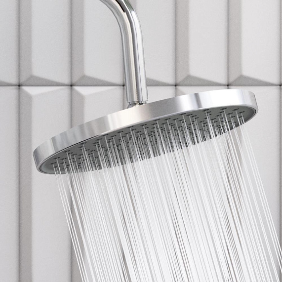 Душевая система Damixa Apollo 947730000 стойка с тропическим душем, смесителем, хром-4