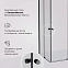 Душевое ограждение без поддона 100x80 AM.PM X-Joy W94G-403-10080-BТ профиль черный матовый