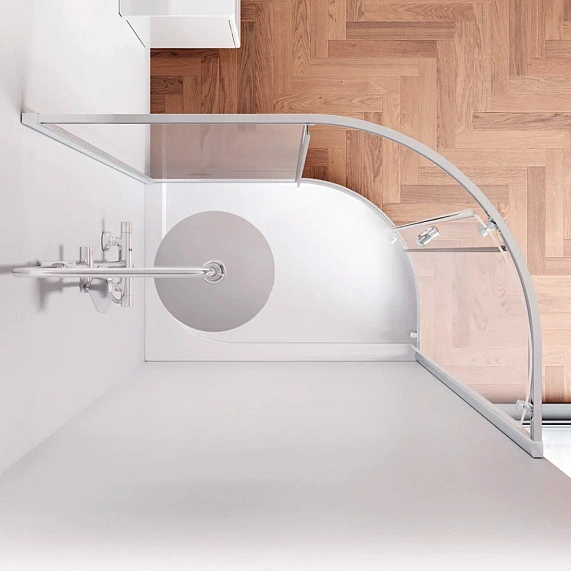 Душевое ограждение без поддона 120x80 AM.PM Like W83UG-302U120MT профиль серебристый-2