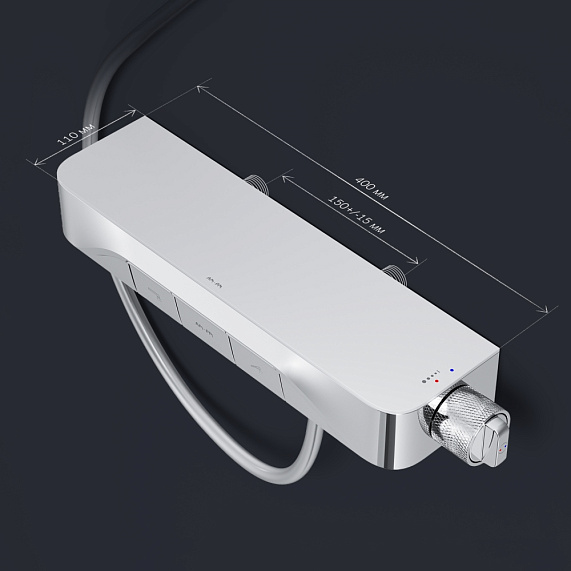 Смеситель для душа AM.PM Func F8F10500 полка, хром-6