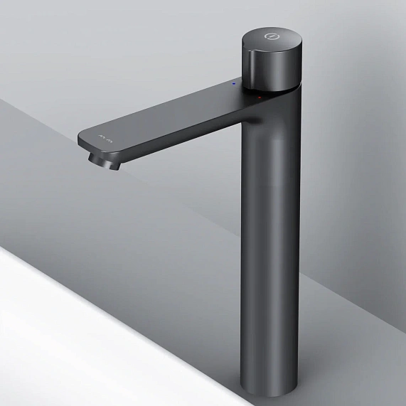 Смеситель для раковины (умывальника) AM.PM X-Joy F85A92522 высокий, черный-2