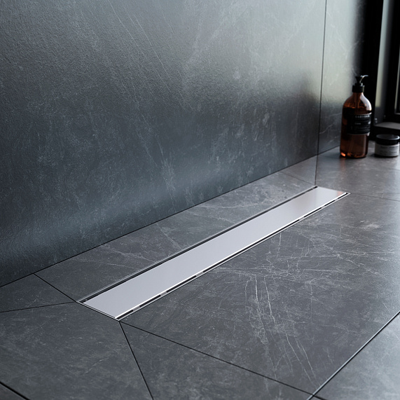 Душевой трап (лоток) 60 AM.PM PrimeFlow W02SC-U11-060-04SB комбинированный затвор со стальной матовой решеткой под плитку-7