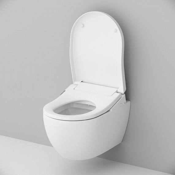 Унитаз-биде подвесной AM.PM Awe C111738WH c электронным управлением и сиденьем 53WH, белый-1