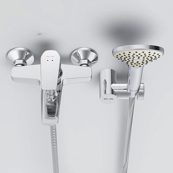 Смеситель для ванны и душа AM.PM Gem F90A15000 душевая лейка, шланг 1750, хром-3