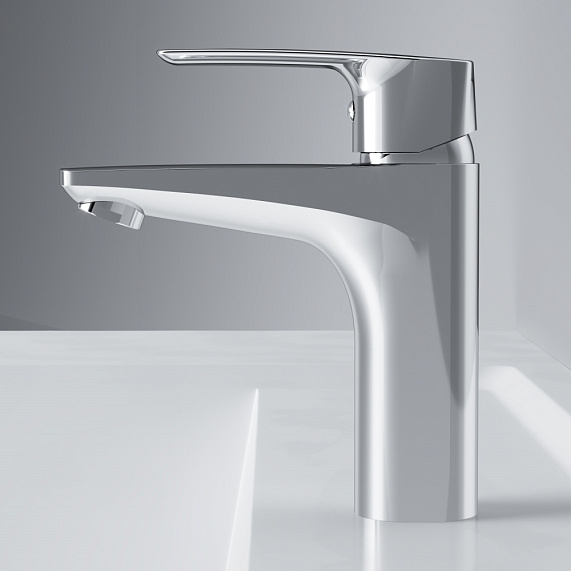 Смеситель для раковины (умывальника) AM.PM Gem F90A82100 с донным клапаном, хром-4