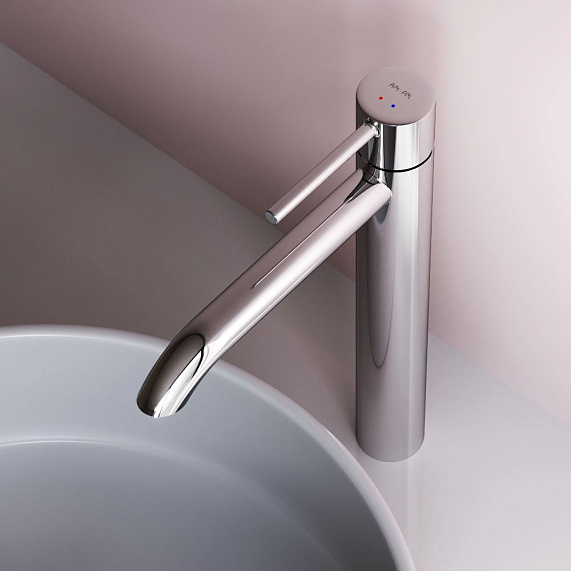 Смеситель для раковины (умывальника) AM.PM Libre F6092000 высокий хром-3