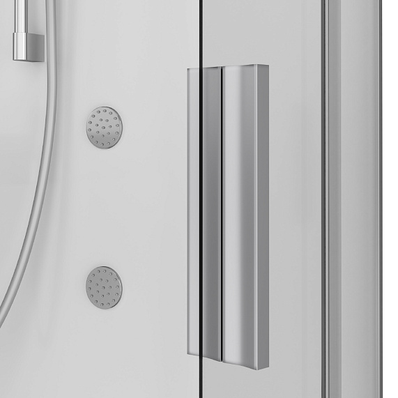 Душевая кабина 90x90 AM.PM Like W80C-019A-090MTA с гидромассажем, профиль хром, высокий поддон-4