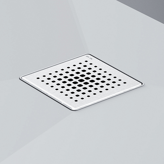 Душевой трап 10x10 AM.PM PrimeFlow W02BD-P11-010-01SB гидрозатвор со стальной матовой решеткой-8