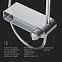 Душевая система AM.PM X-Joy F0785A700 стойка с тропическим душем, смесителем, изливом, хром