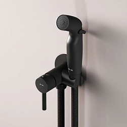 Гигиенический душ со смесителем AM.PM Above F0H9X022 черный встраиваемый