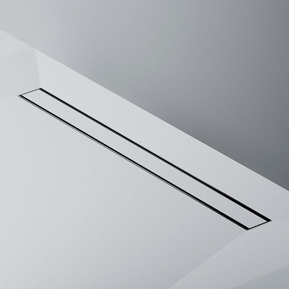 Душевой трап (лоток) 90 AM.PM PrimeFlow W02SC-U11-090-04BM комбинированный затвор с черной матовой решеткой под плитку-16