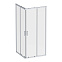 Душевое ограждение без поддона 90x90 AM.PM Gem W90G-403-9090MT профиль серебристый