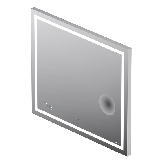 Зеркало с подсветкой в ванную прямоугольное 80 AM.PM Gem M91AMOX0803WG сенсорное с часами и косметическим зеркалом-7