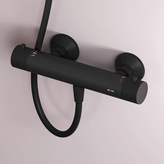 Смеситель для душа AM.PM Libre F6040022 термостат, черный