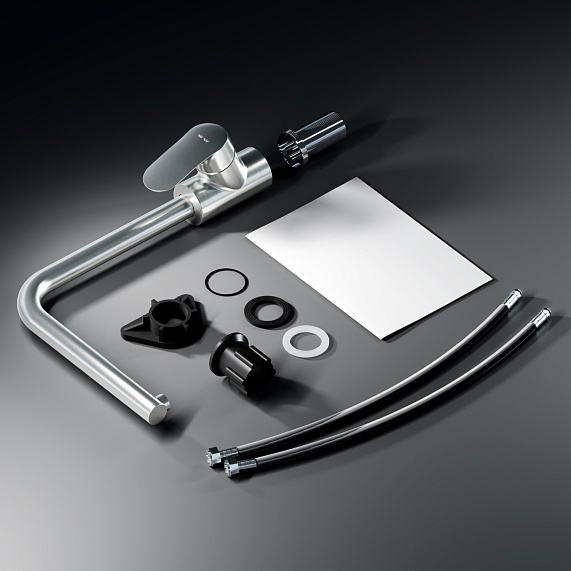 Смеситель для кухни AM.PM Like F8005011 высокий, сатин-7