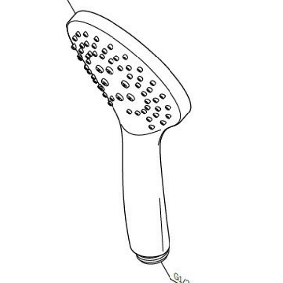 Лейка для душа AM.PM Gem F0290022 черная матовая-3