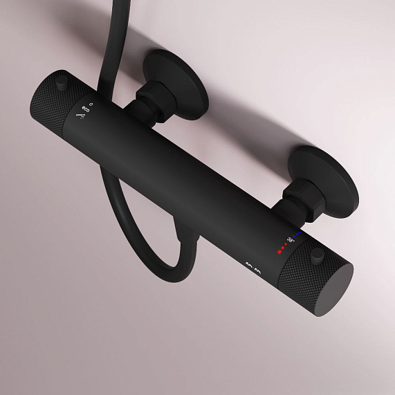 Смеситель для душа AM.PM Libre F6040022 термостат, черный-3