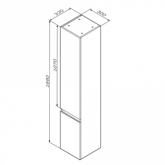 Мебель для ванной 45 AM.PM X-Joy подвесная, белый глянец подвесная-3