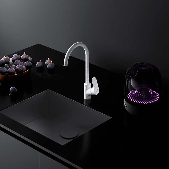 Смеситель для кухни AM.PM Like F8007133 высокий, белый-3