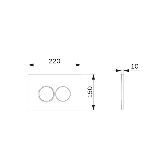 Клавиша смыва для инсталляции AM.PM ProC L I070131 механическая серебристая-6