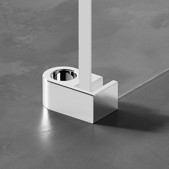 Душевая перегородка 100x195 AM.PM X-Joy W94WI-100-F1-MTE прозрачное стекло, профиль хром-4