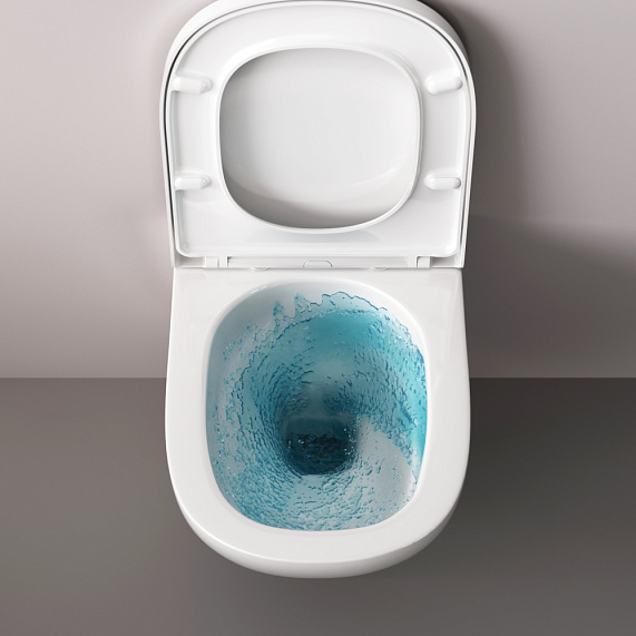 Унитаз подвесной AM.PM Above C9X1900SC торнадо безободковый с сиденьем микролифт, белый-7